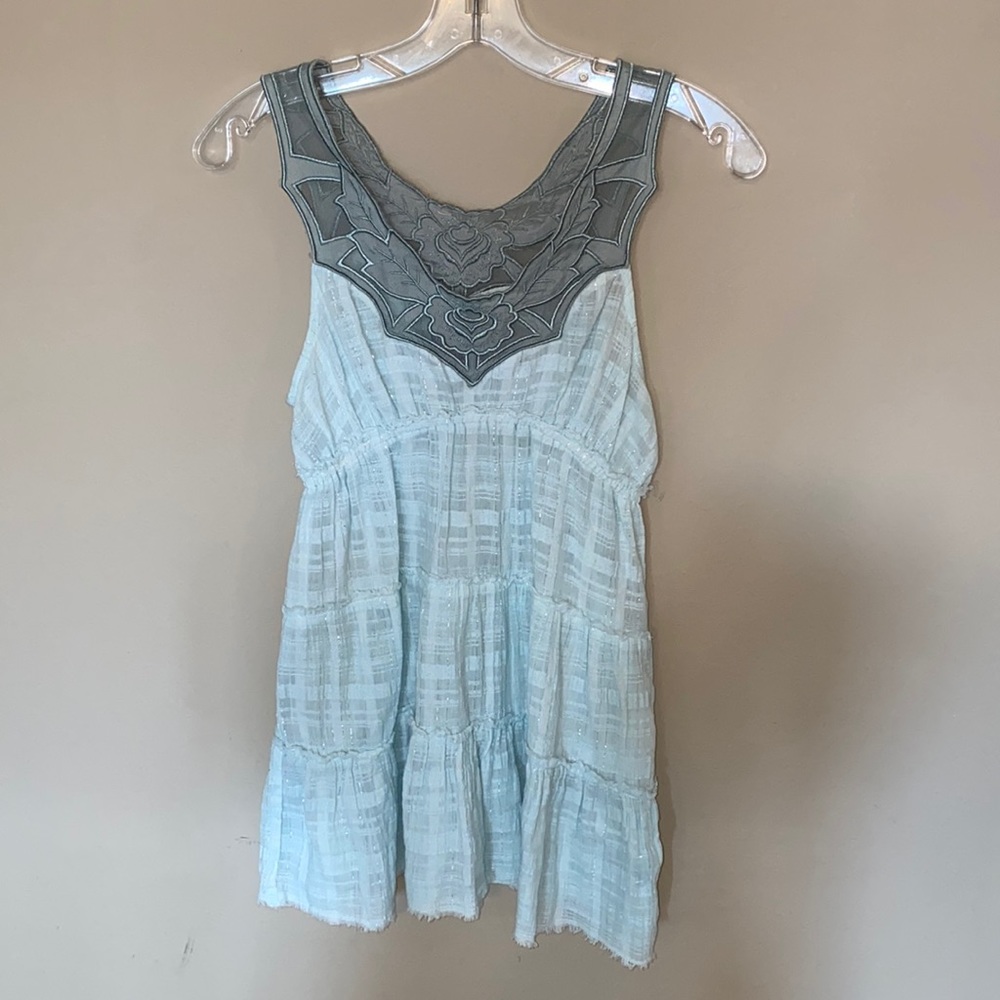 Free People flowy mint tank top size 0